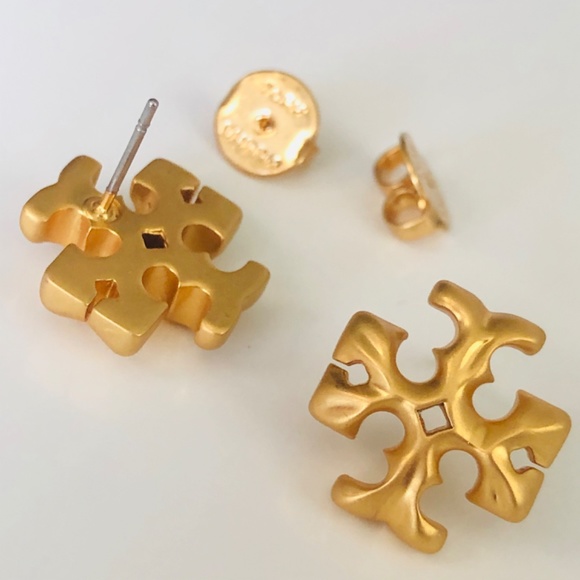 New Tory Burch Roxanne Stud Earrings - Picture 6 of 6